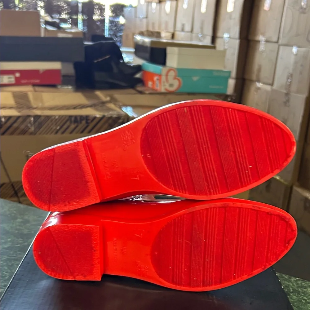 INC International Concepts Bright Red Women's Rain Boots